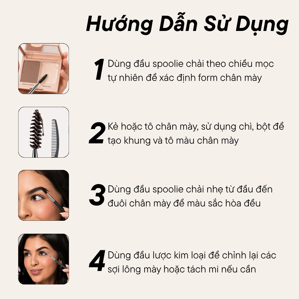 Cọ Chân Mày Hai Đầu BH Cosmetics Double Ended Eyebrow Brush BH259
